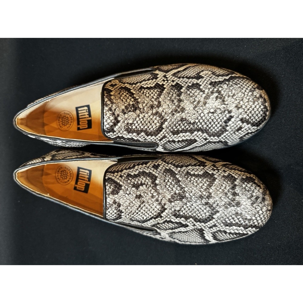 FitFlop F-Mode SupercomFF Snake Print Slip On Loafers Women's US 9 EU 41 Comfort - Picture 3 of 11
